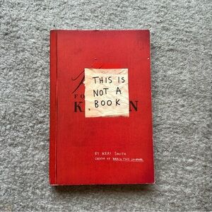This is Not a Book Interactive Book by Keri Smith